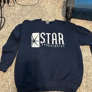 Starlabs (The Flash netflix series) navy crewneck from amazon